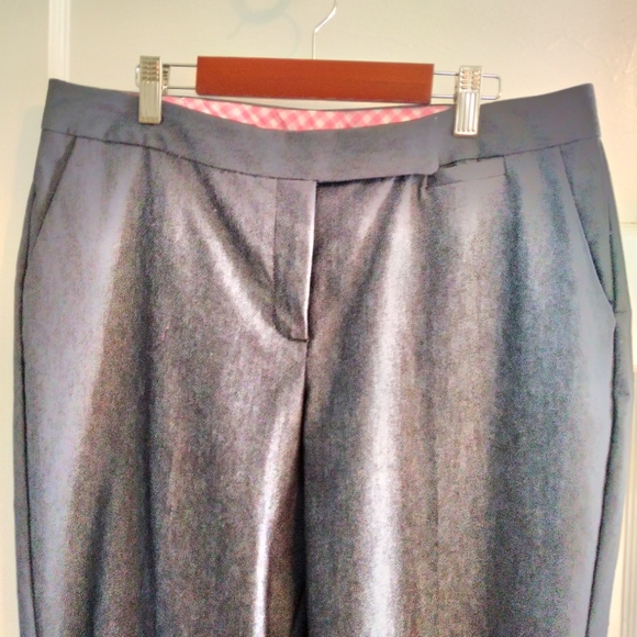 Isaac Mizrahi dark navy cotton Trousers - size 8 - Picture 4 of 6